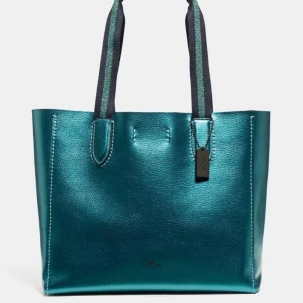 COACH Metallic Derby Tote